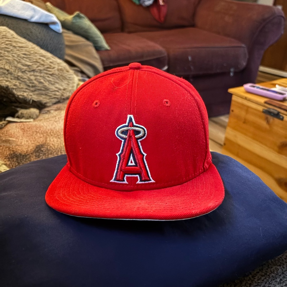 Los Angelus ANGELS  Baseball Cap with Embroidered Logo